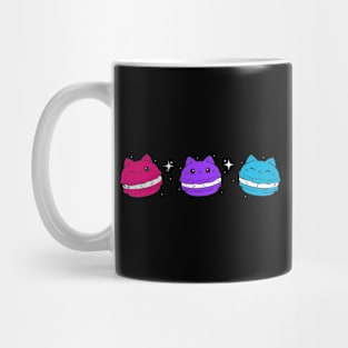 Androgynous Pride Flag Lgbtqia Cute Cat Kawaii Macaron Mug